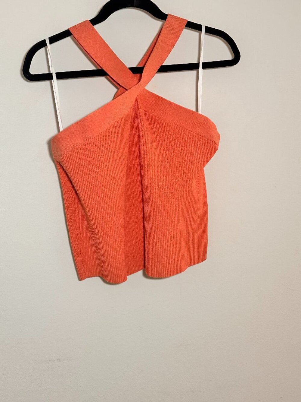 Aritzia Babaton Knit  Cross Halter Crop Top